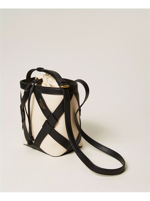 Borsa a secchiello in canvas TWINSET | TB7270/02711